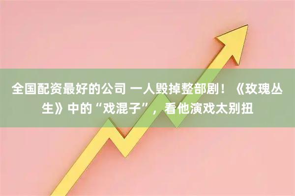 全国配资最好的公司 一人毁掉整部剧！《玫瑰丛生》中的“戏混子”，看他演戏太别扭
