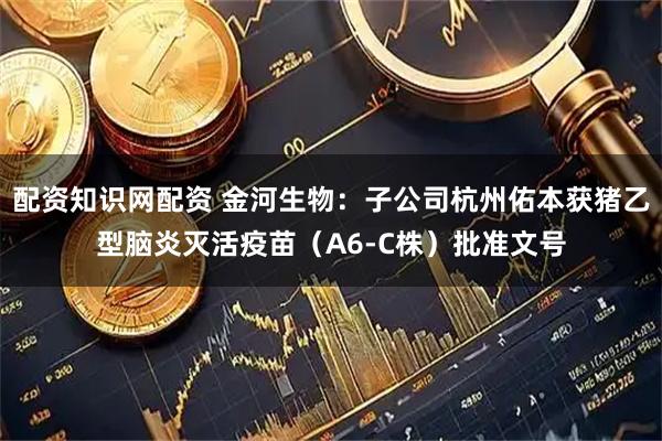配资知识网配资 金河生物：子公司杭州佑本获猪乙型脑炎灭活疫苗（A6-C株）批准文号